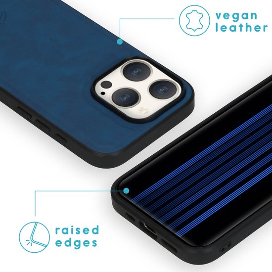 imoshion Hoesje - Geschikt voor Apple iPhone 15 Pro - Uitneembare 2-in-1 Luxe Bookcase - Blauw