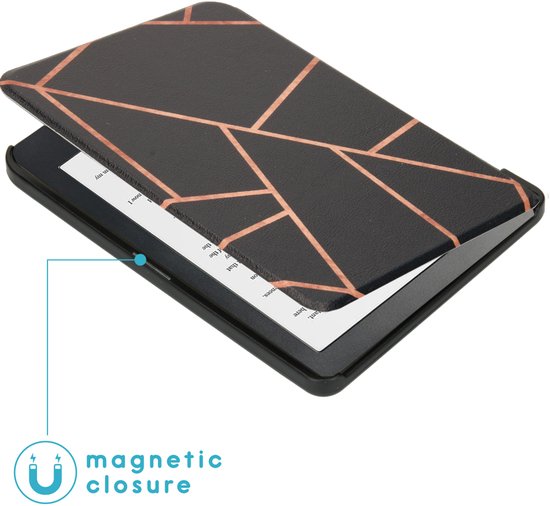 Hoesje geschikt voor Kobo Clara HD E-reader - iMoshion Design Slim Hard Case Bookcase - Black Graphic van Hoesje  — afbeelding 2