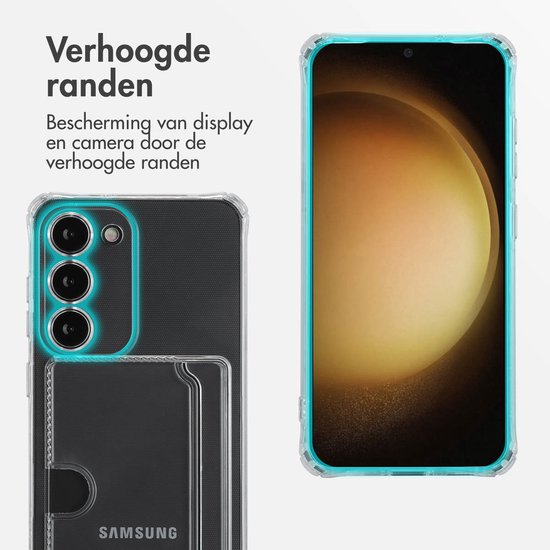 Transparante hoes met verhoogde randen voor scherm- en camerabescherming.