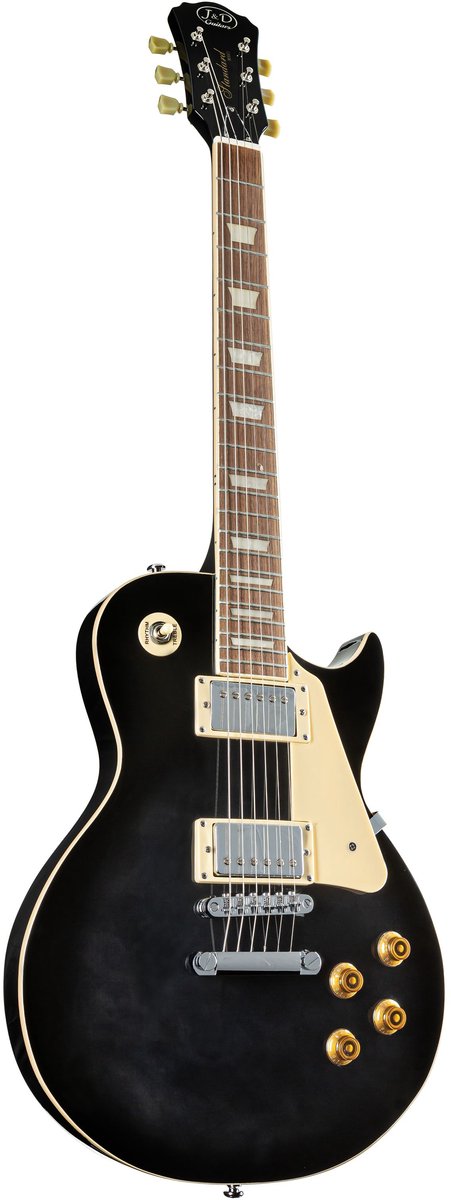 J & D LS500 BKS Plain Top Black Sunburst - Single-cut elektrische gitaar