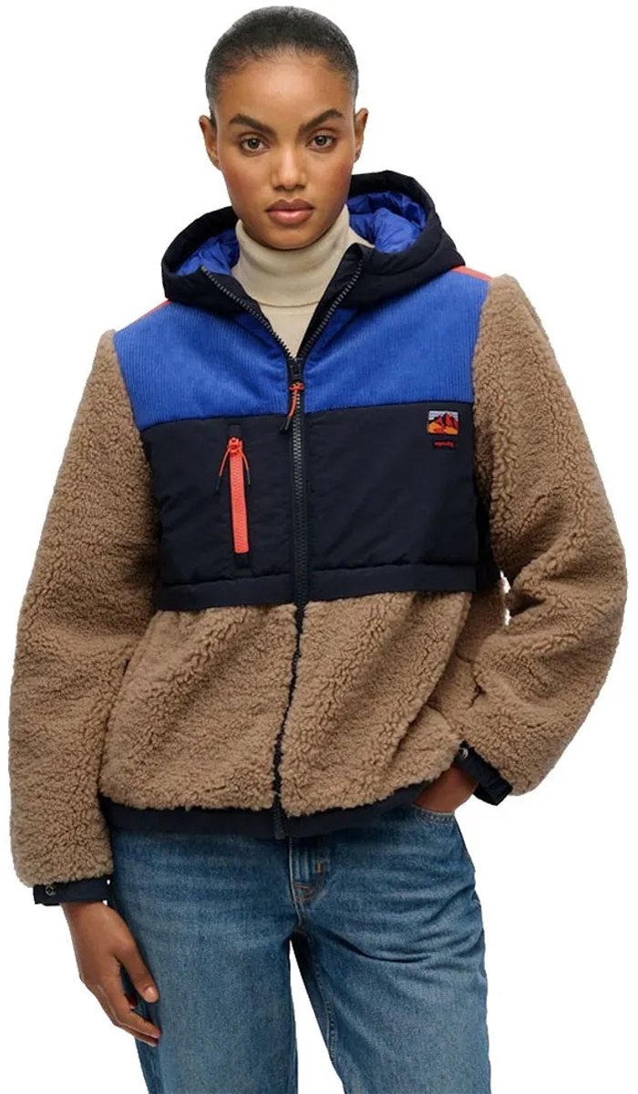 Superdry Fleece Jas S Vrouw Grijs