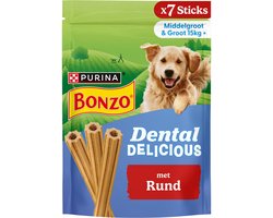 Bonzo Dental Delicious - Medium - Rund - 3 x 200 gr