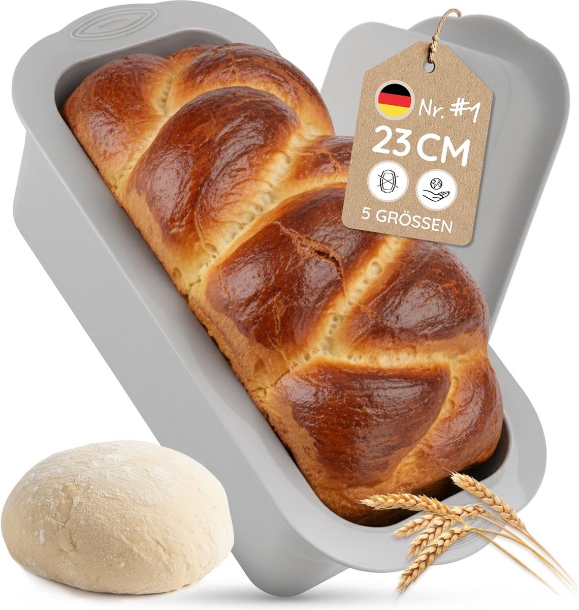 Flexibele Siliconen Bakvorm voor Brood en Cake - 23 cm