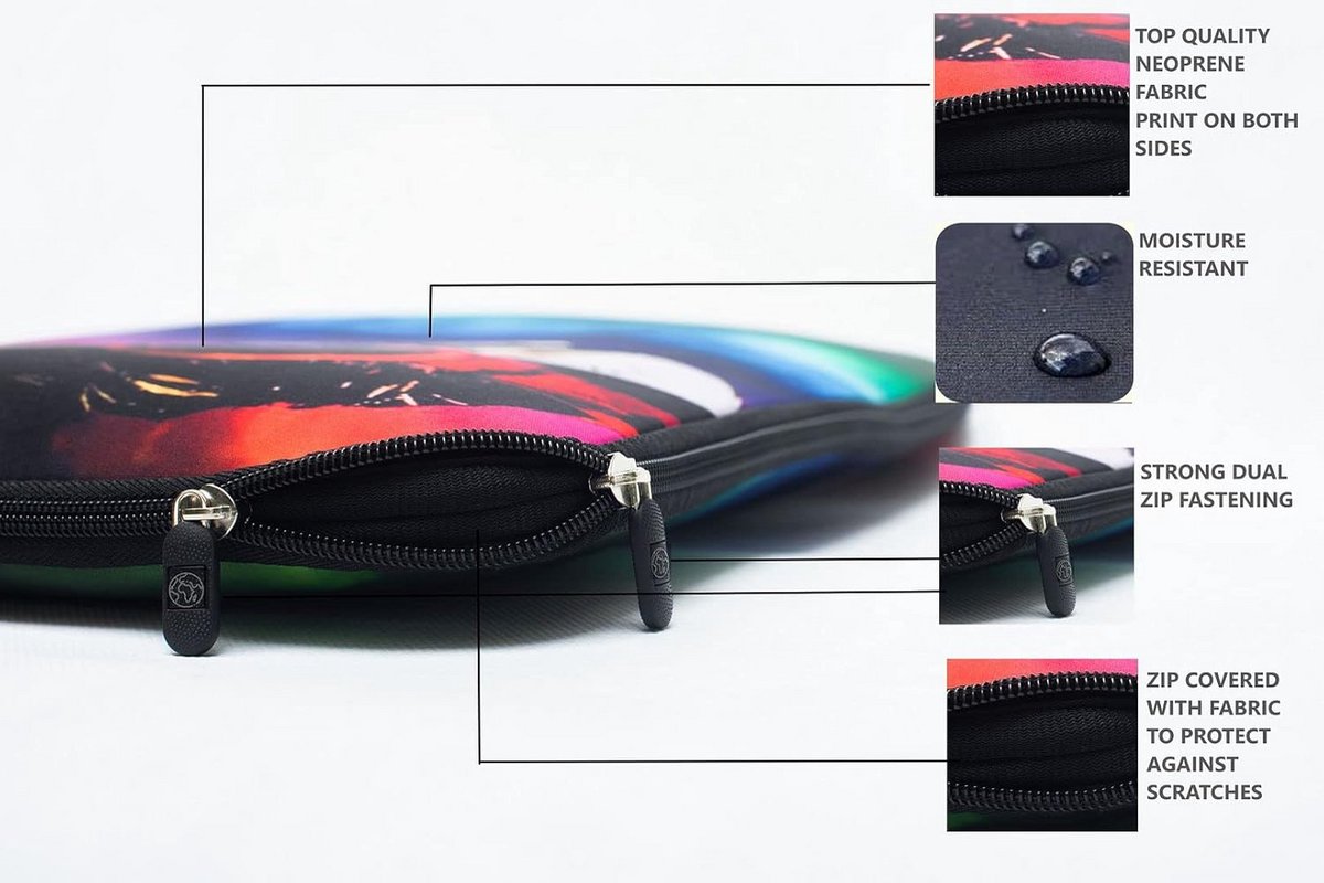 Waterafstotende Neopreen Laptoptas 15-15,6 inch - Beschermhoes voor Notebook en Tablet