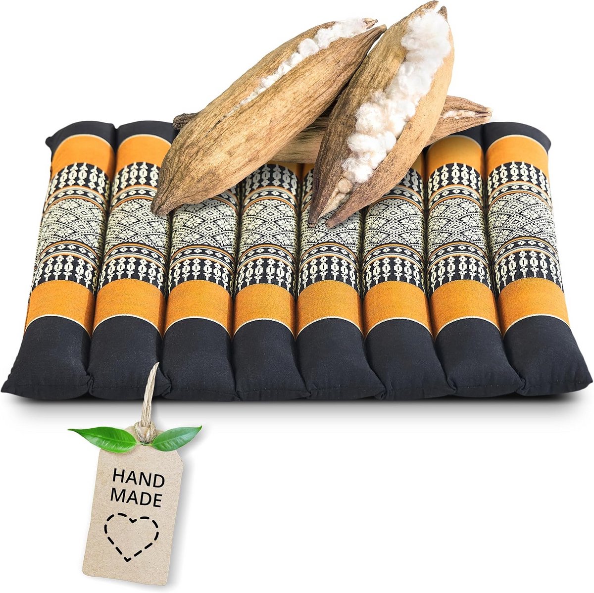 Comfortabel Zitkussen/Vloerkussen Kapok – Klein 35x35cm – Indoor/Outdoor Gebruik