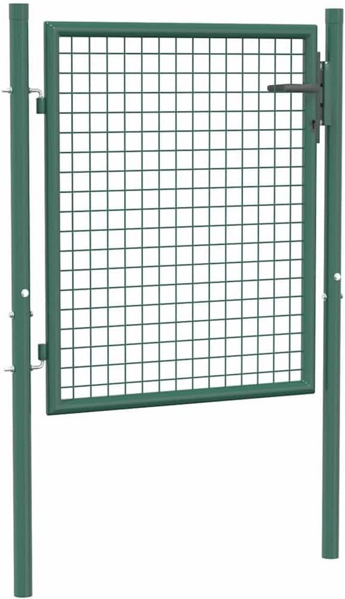 Stalen Tuinpoort 100x75cm Groene Ingangsdeur