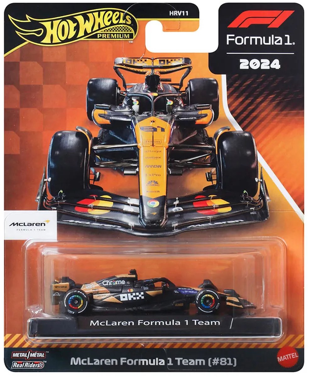 Hot Wheels Premium Metalen Formule 1 Verzamelbaar Speelgoed Raceauto - Oscar Piastri McLaren — afbeelding 7