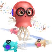 Dansende Octopus Baby Speelgoed | Kerst Themed Inktvis Dansend Speelgoed | Interactief Sensorisch Spel Opwindspeelgoed Voor Peuters Jongens Meisjes Verjaardag Vakantie