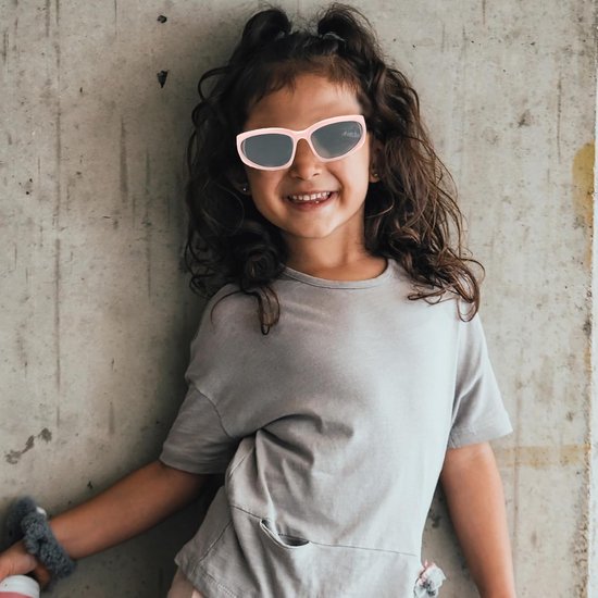 Kinder Zonnebril Sportief Y2K Wrap Around Ovaal UV400 Bescherming Inclusief Etui — afbeelding 3