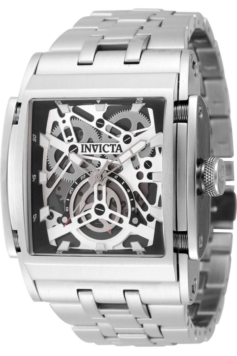Invicta Speedway 47719 Heren Horloge - Waterdicht - Analoog - Quartz Uurwerk - Roestvrij Staal met grijze Wijzerplaat - 47mm