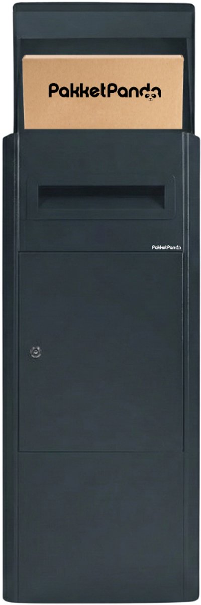 PakketPanda® - Multi Topbox - XXL - Pakketbrievenbus - Brievenbus - Pakketbox - Met brievenopening - RAL5008 - Grafietblauw