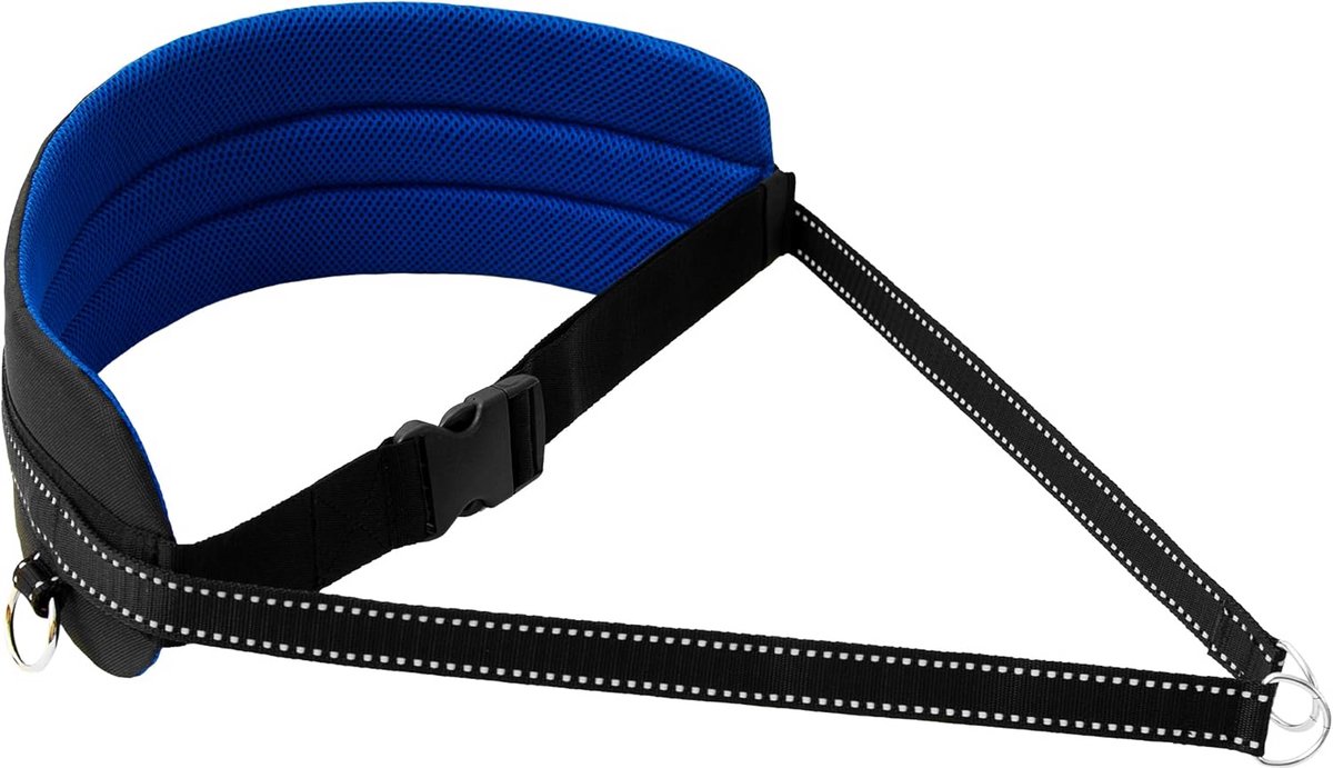 Ergonomische Buikriem voor Honden Sport: Canicross, Skijöring & Trekking