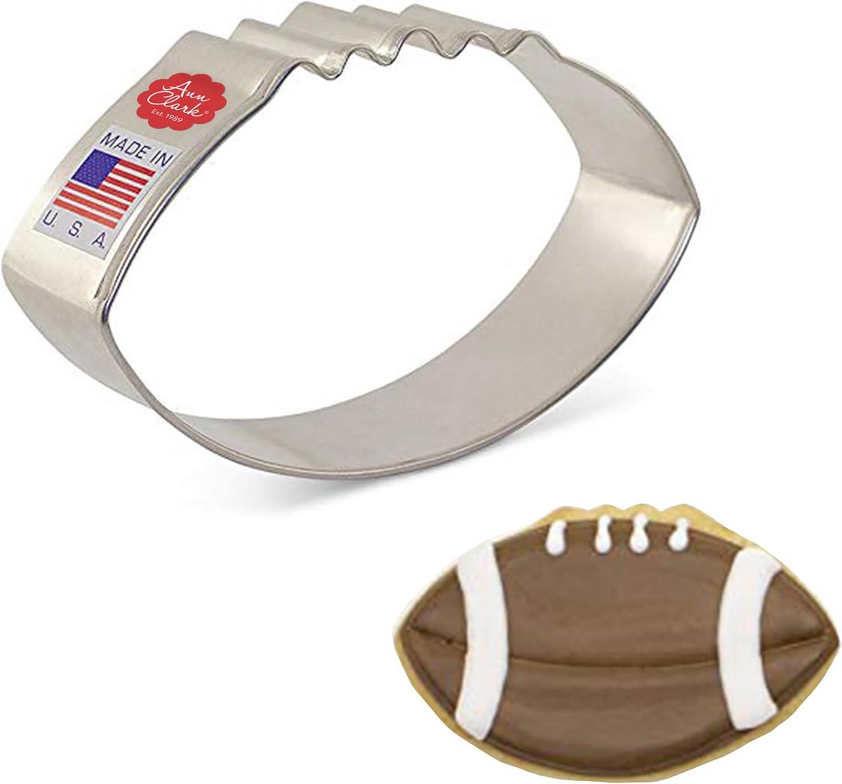 Voetbal Koekjesuitsteekvorm 9cm - Perfect voor Feestjes en Bakplezier