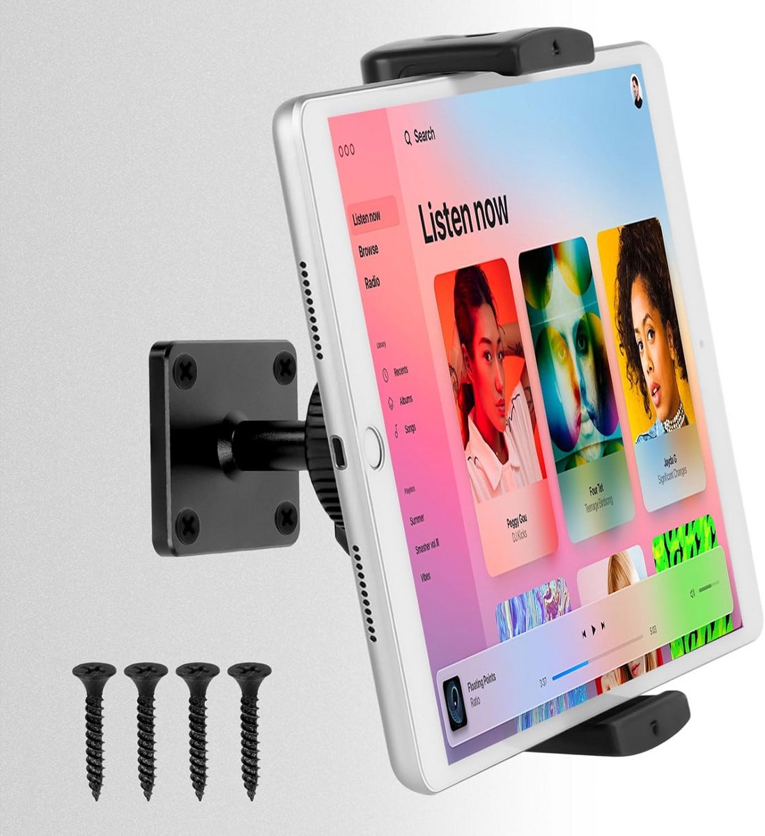 Universele Wandhouder voor Tablet en Smartphone - 360° Draaibaar Aluminium