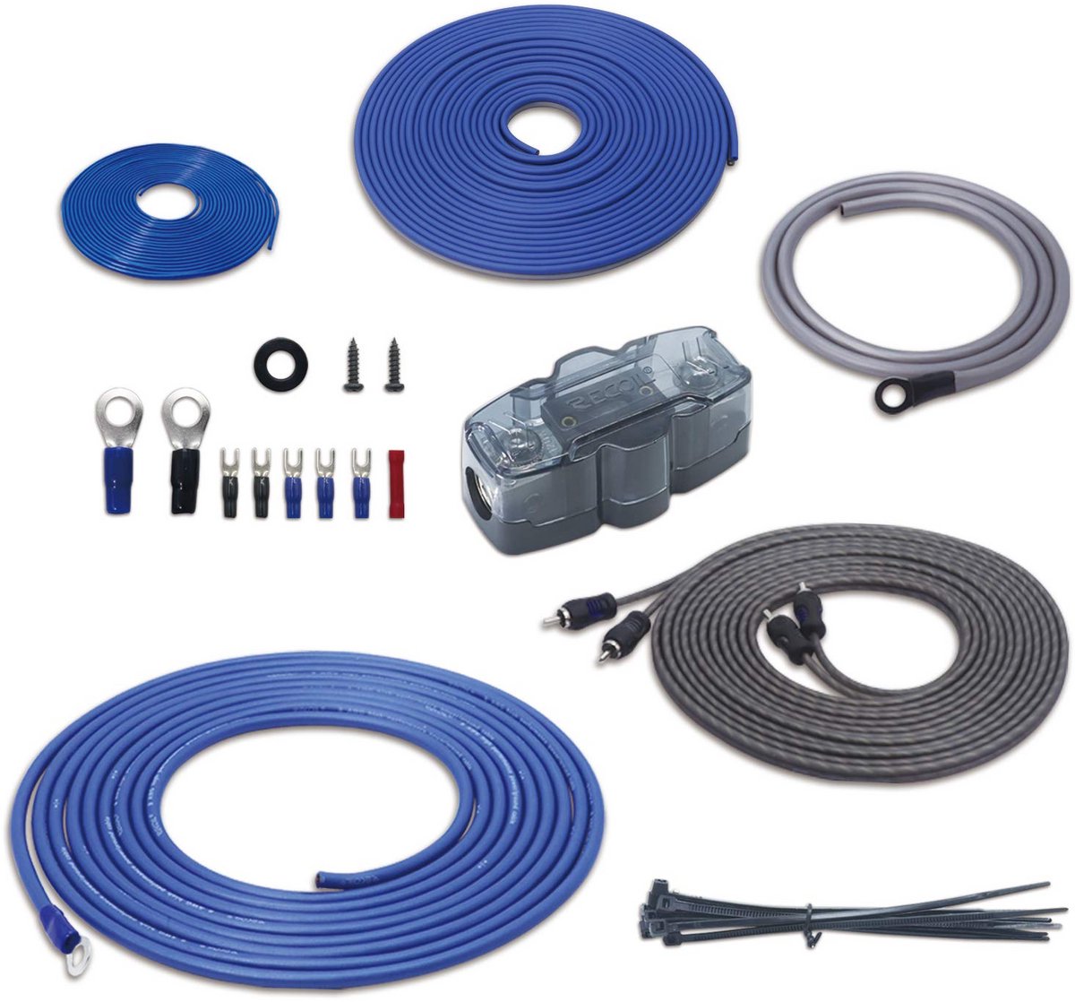 Compleet 25mm² (4 AWG) CCA/OFC Versterker Bekabelingspakket voor Auto Audio
