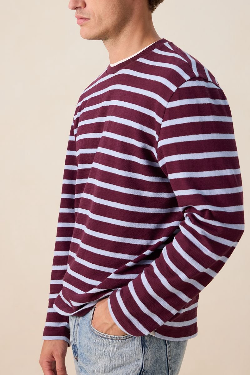 Sissy-Boy - Donkerpaars T-shirt met strepen