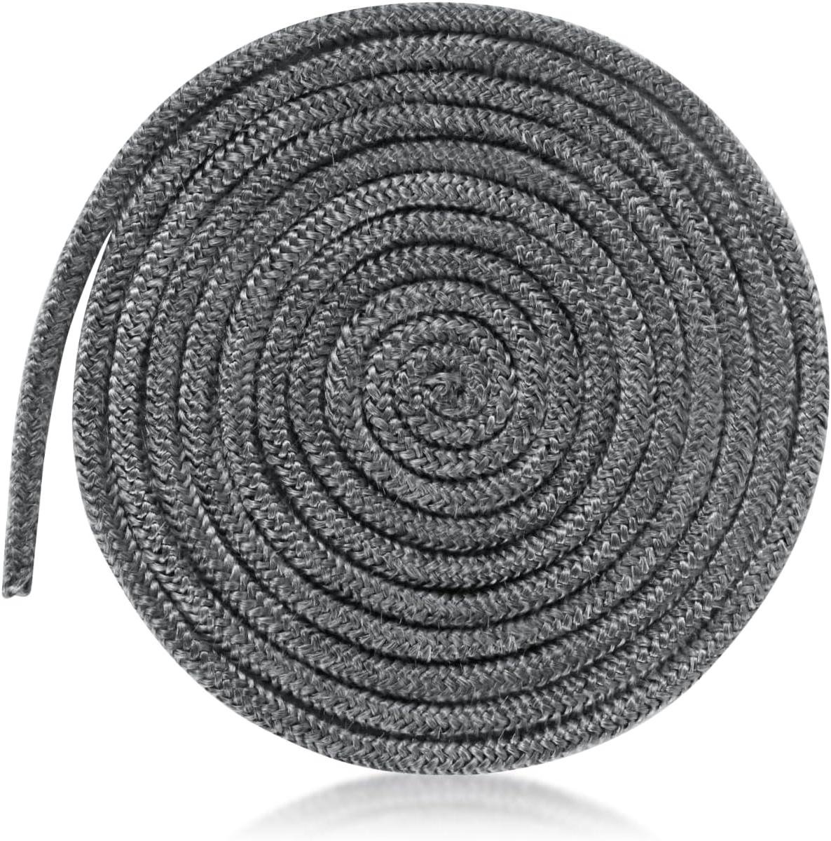 VVGoods - 6mm x 2m Glasvezel Afdichting Touw voor Open Haard Deur - Vervanging Deurpakking - Houtkachel Accessoire (Grijs)