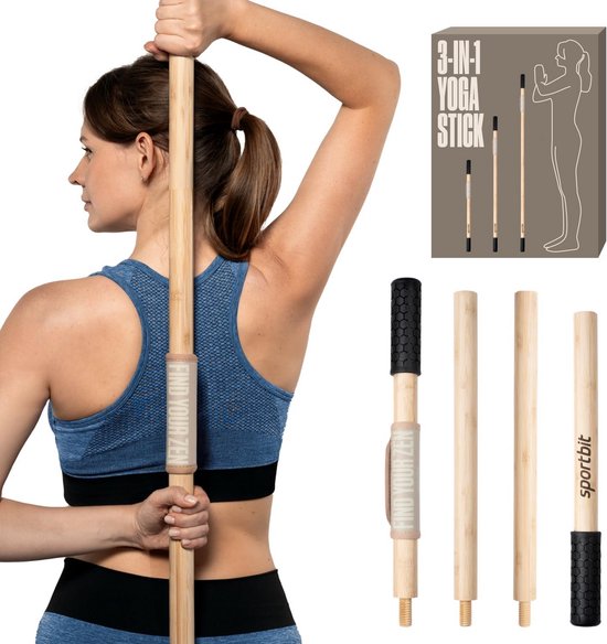Flexibele Yoga Mobiliteitsstok Met Neksteun Opvouwbaar Oefenstok Voor flexibele-yoga-mobiliteitsstok-met-neksteun-opvouwbaar-oefenstok-voor