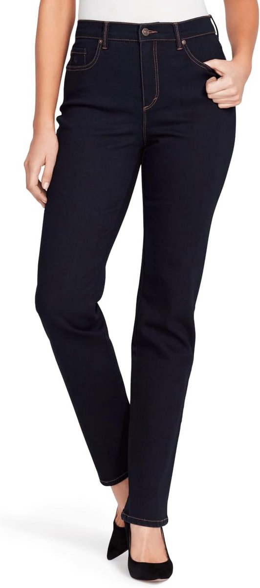 Dames Jeans Amanda Klassieke Hoge Taille Taps Toelopend Model