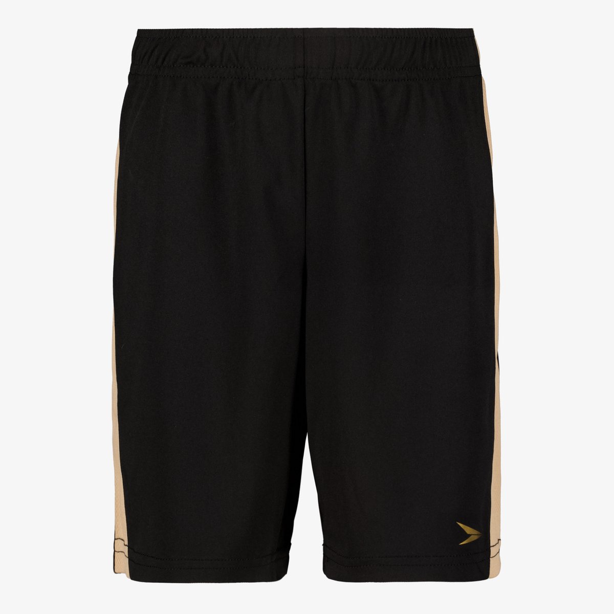 Dutchy kinder voetbalshort zwart beige - Maat 128