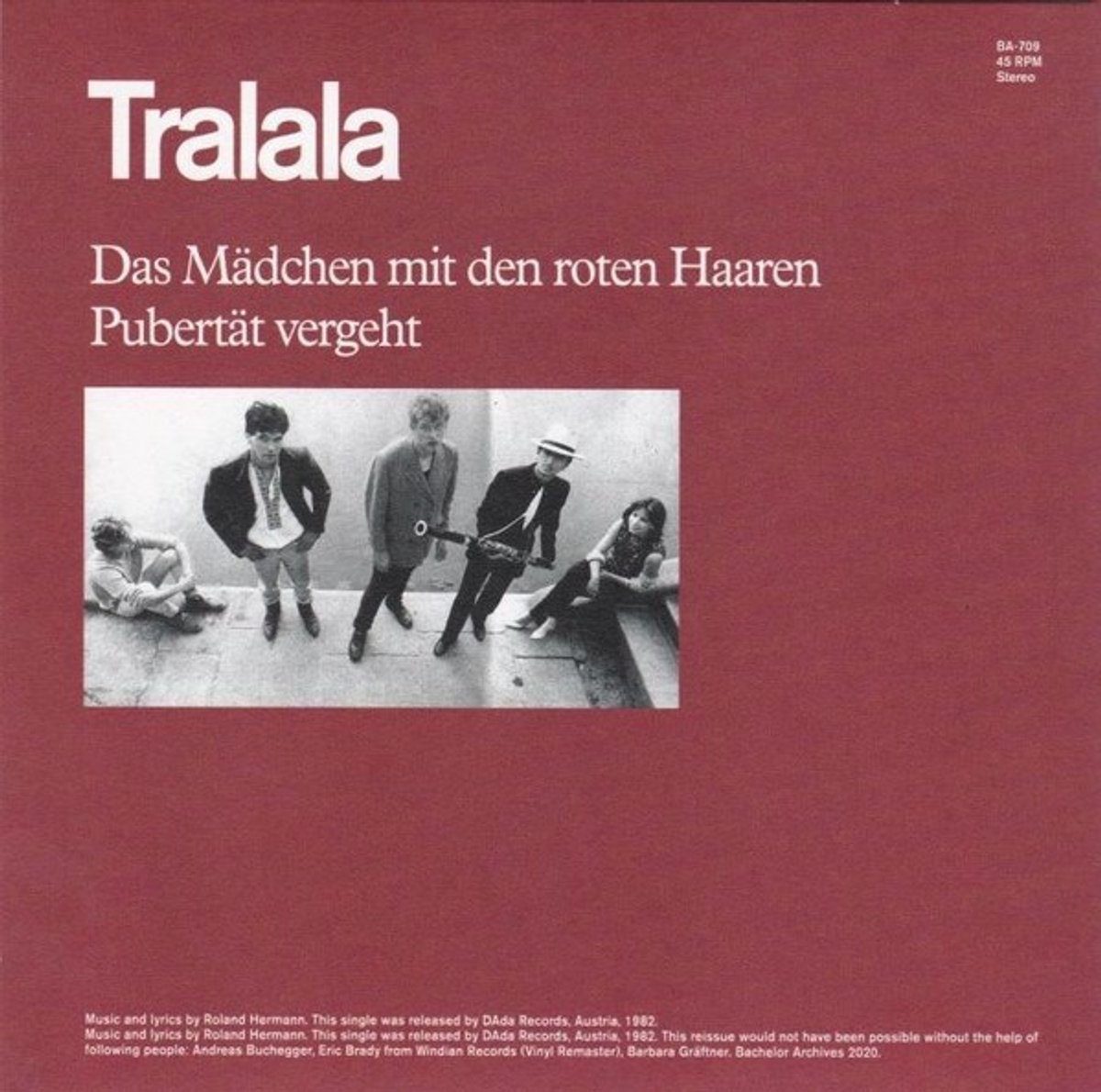 Tralala - Das Mädchen Mit Den Roten Haaren (7" Single)