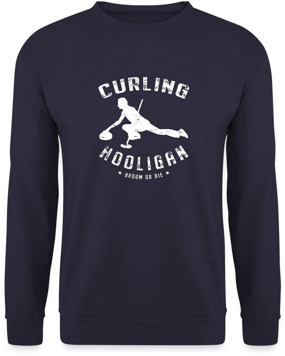 Curling Hooligan Grappig Sweater Heren