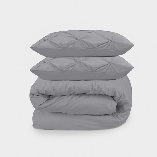 Beau Maison Dekbedovertrek Monte Carlo Antraciet 200x200/220 cm + 2 kussenslopen — afbeelding 3