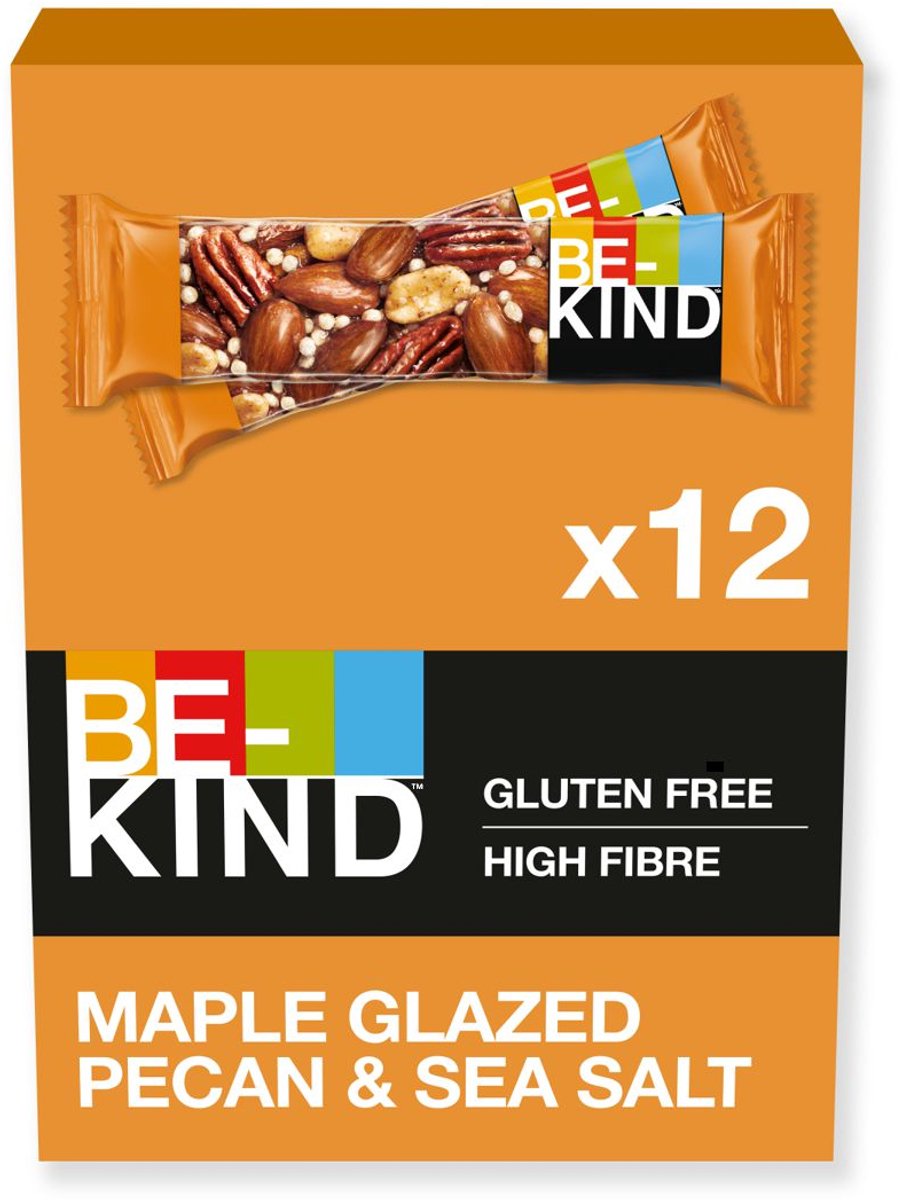 BE-KIND Notenreep - Maple Glazed Pecan & Zeezout - Glutenvrij - 12x50g