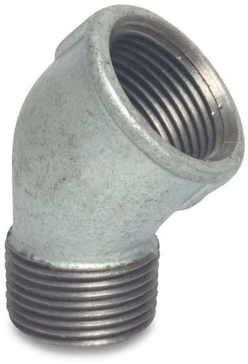 Draadfitting Gietijzer T-stuk 1/4" IG x 1/4" IG x 1/4" IG