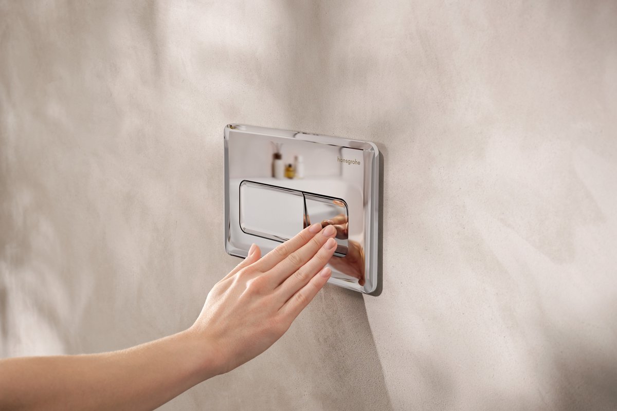 Hansgrohe IFrame Original Q Drukplaatvoor - dualflush - chroom