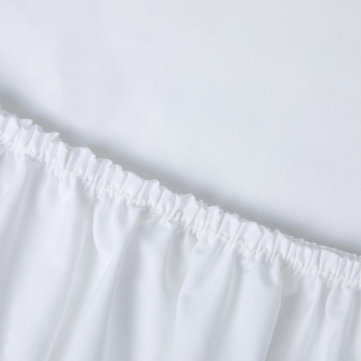 Kayori Shizu Splittopper Hoeslaken Perkal - 200x210-220cm - 200TC Hotelkwaliteit - Matrasdikte 12 cm - Wit