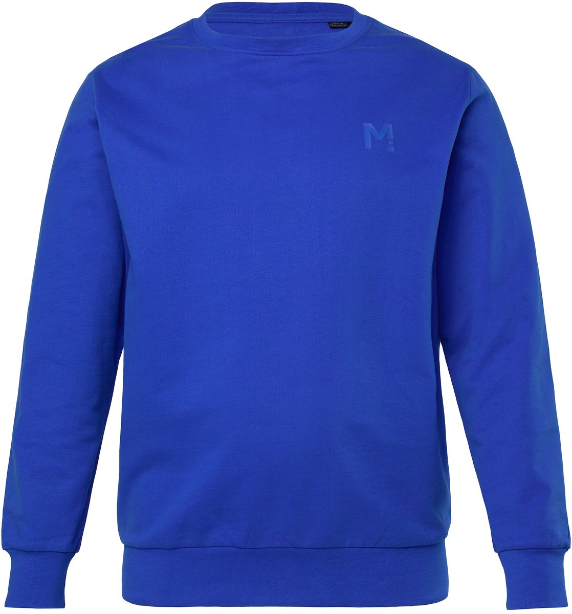 Men Plus - Heren - Sweatshirt basic ronde hals - Kobaltblauw - Maat XXL