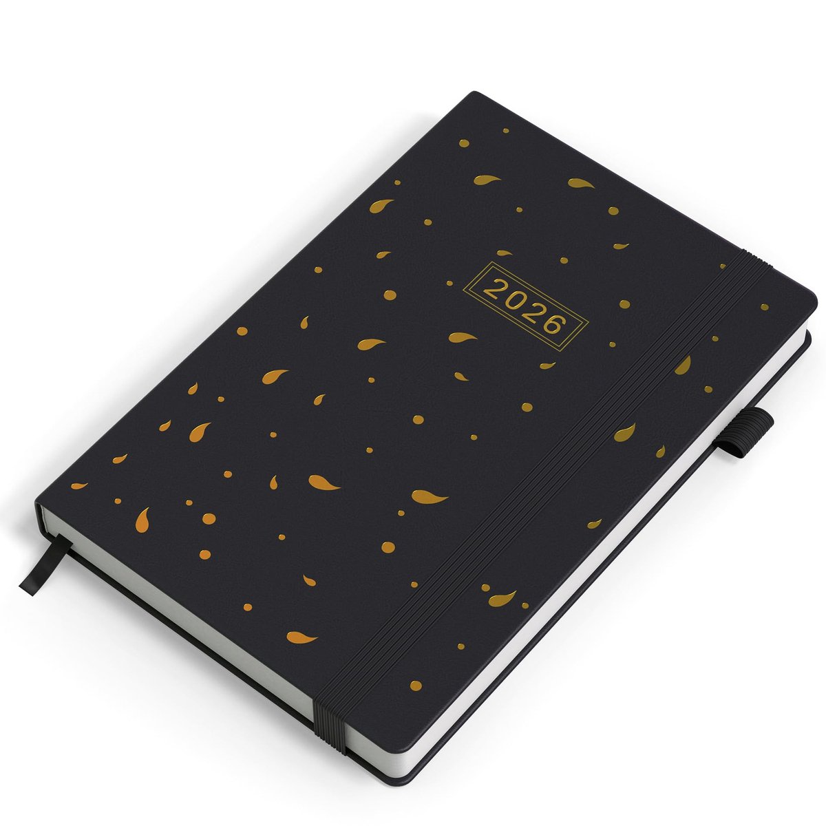 IMPERATORIS® Kalender 2026 - Maandkalender 2025 voor Kantoor en Thuis - Kleurrijke wandkalender/tafelkalender 2026 - Zwart / golden