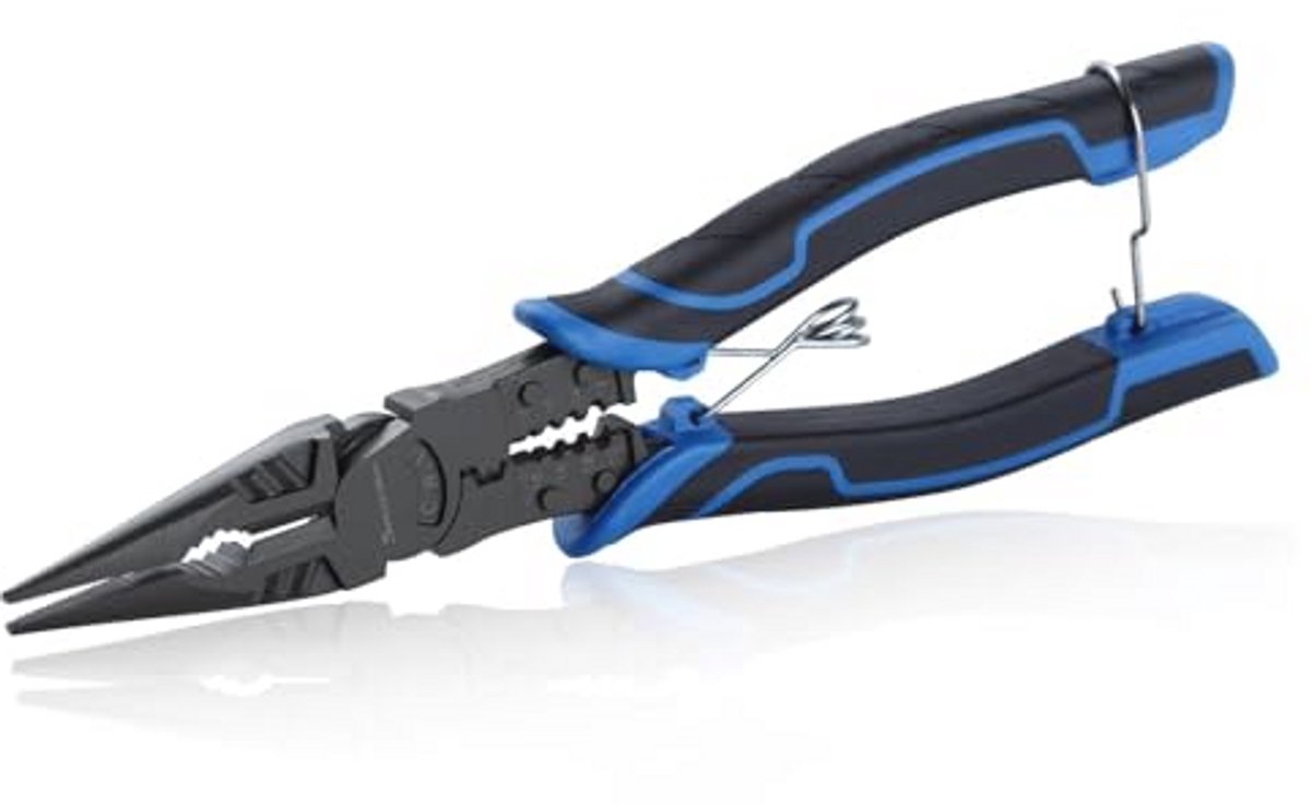 Lange Naald Neus Tang met Draad Stripper, Crimper en Zijsnijders - Diagonale Cutters voor Buigen en Snijden van Draden