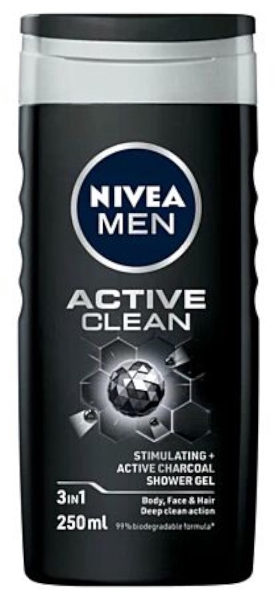 NIVEA douchegel voor mannen - actieve reiniging 250 ml