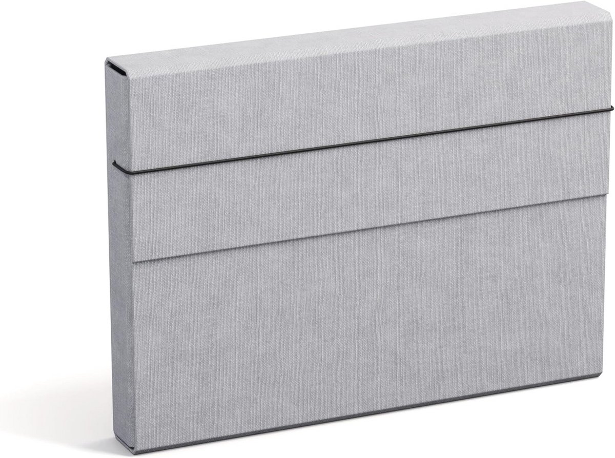 Ruime A4 Documentfolder met Elastiek - Lichtgrijs