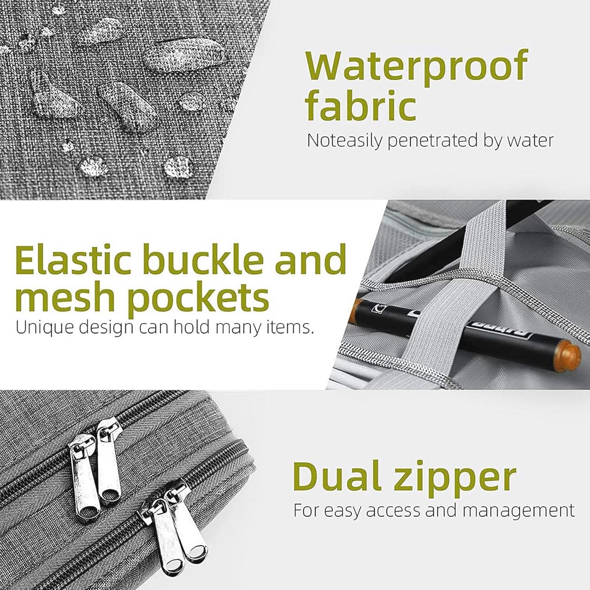 Universele Elektronica Accessoires Organizer Tas - Waterdicht en Draagbaar voor Kabels, Opladers en Powerbanks – foto 4