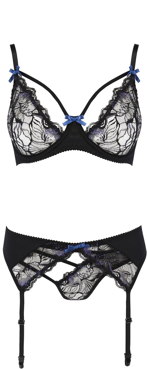 Sexy set Keith 2 pieces black XXL/XXXL