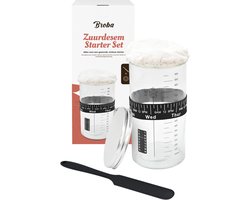 Zuurdesem Starter Set voor zelf Zuurdesem Starter Maken - Fermentatiepot Zuurdesem Brood Maken - Zuurdesem Pot