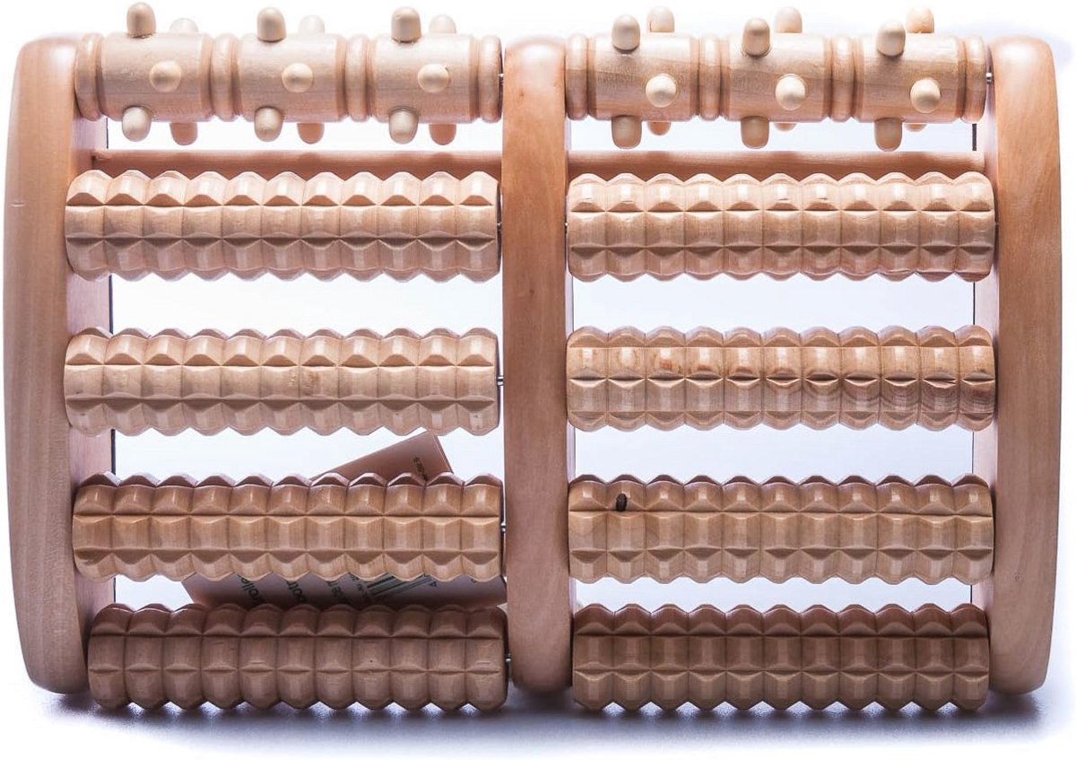 Houten voetmassage roller - Reflexzone massage voor pijnverlichting en ontspanning