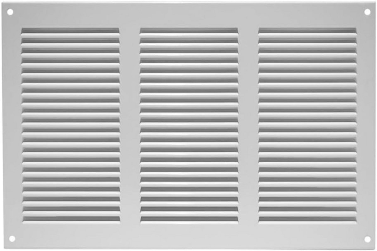Ventilatierooster 300x200mm met Insectenhor - Metalen Toevoer- en Afvoerrooster