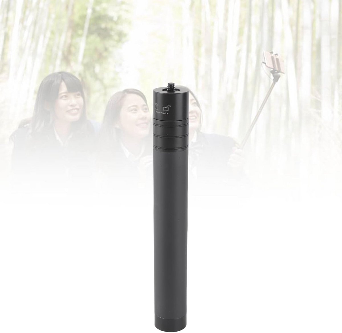 Aluminium Verlengstok Gimbal Stabilizer Selfiestick Statief 1/4" Draad Handvat