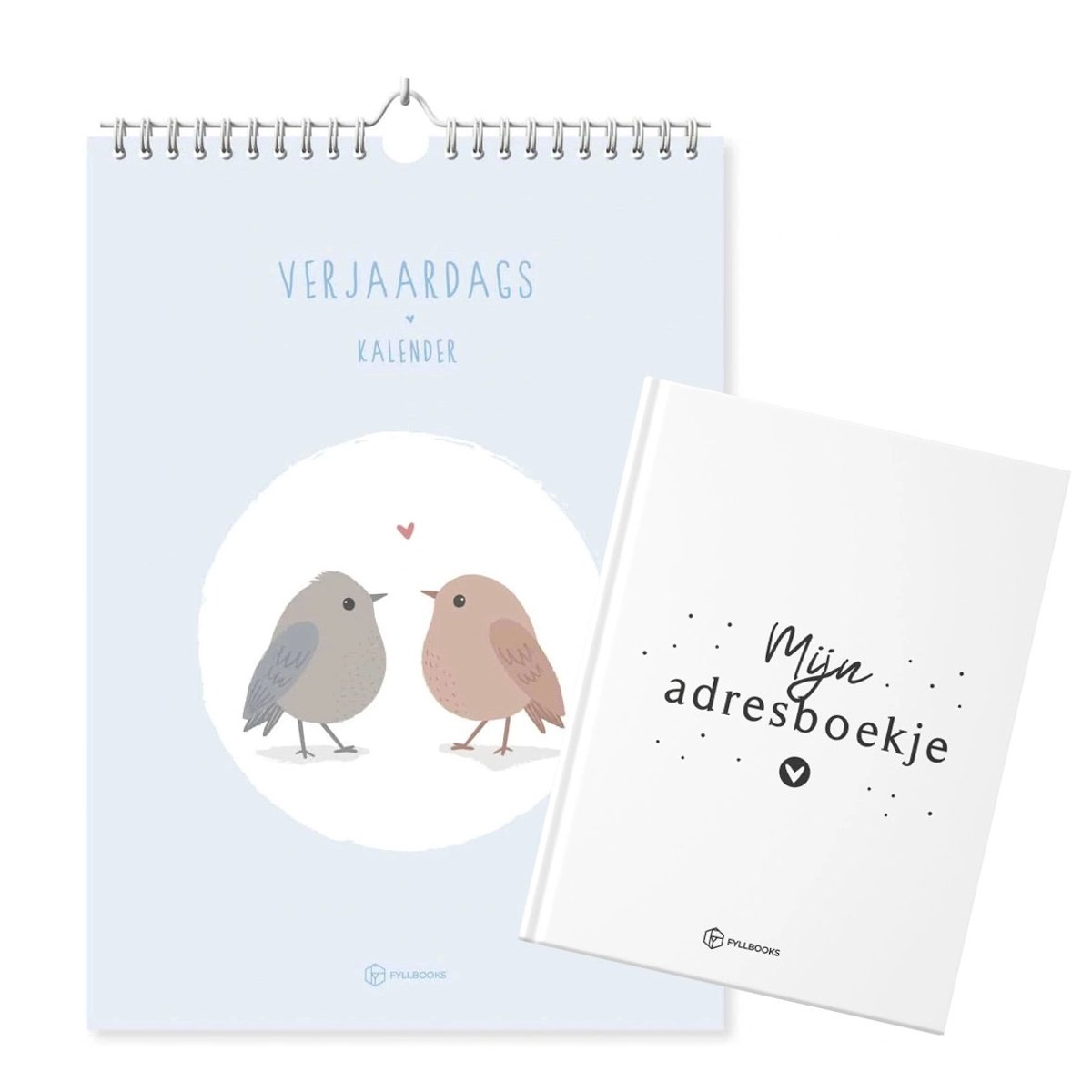 Fyllbooks Verjaardagskalender met Adresboekje Voordeelset – Birds