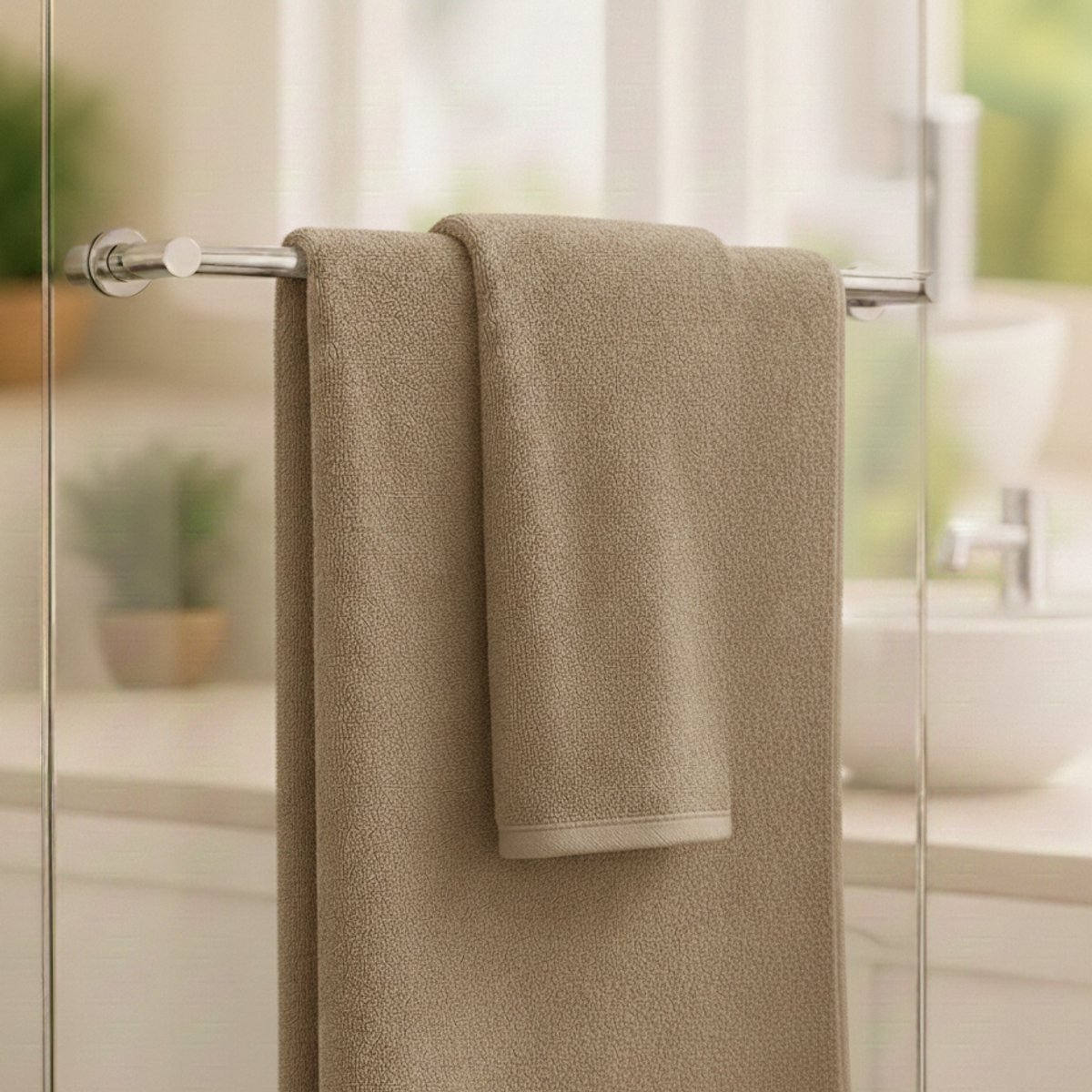 Nile Textile Luxe Badlaken - 70x140 - Kameel Kleur - 600GSM - Egyptisch Katoen