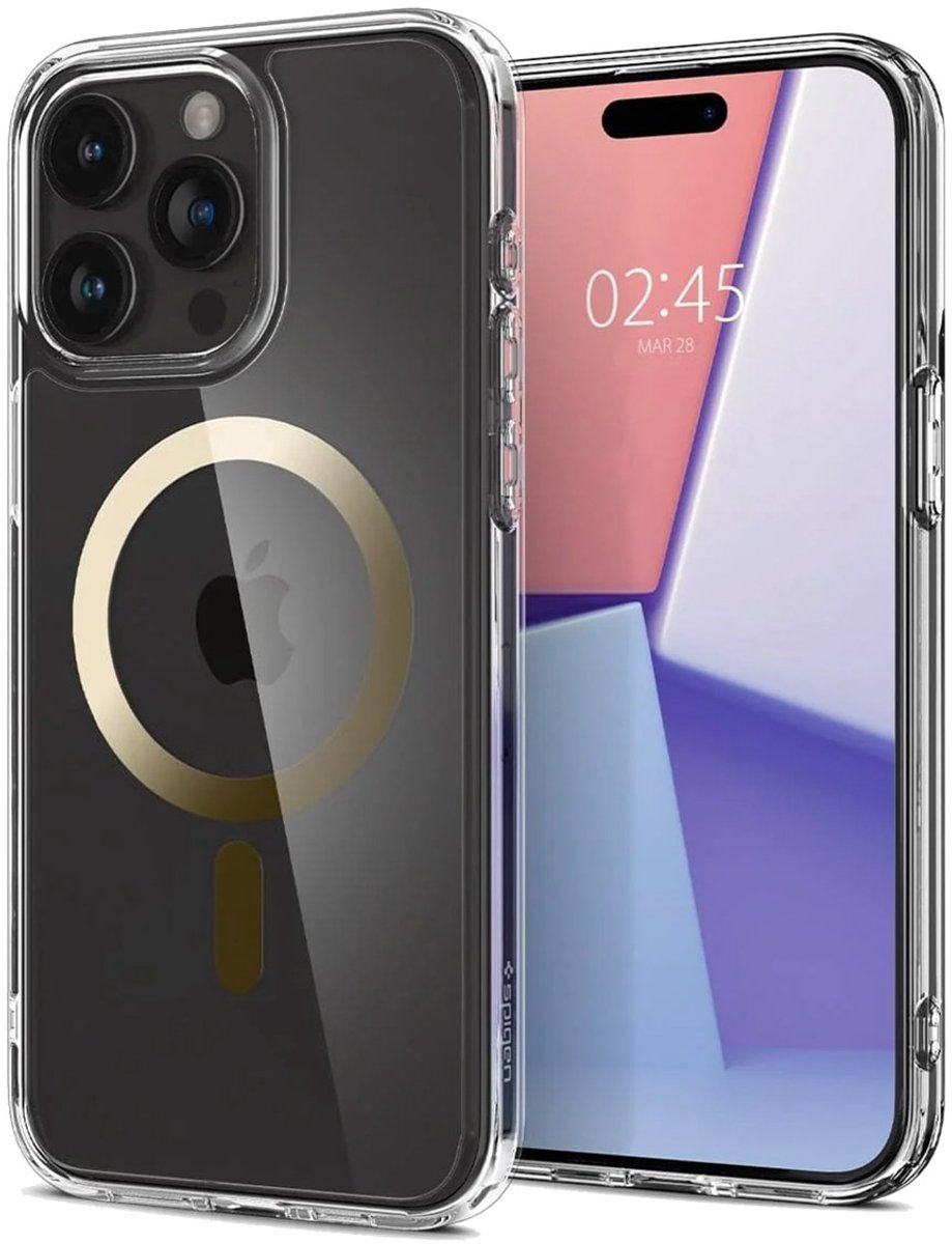 Spigen Ultra Hybrid MagFit hoesje voor iPhone 15 Pro Max - Goud