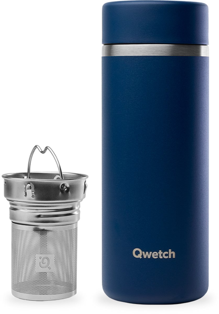 Qwetch - Isothermische theepot - Matt Blauw - 400ml
