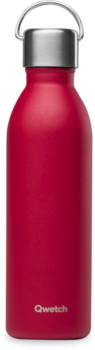 Qwetch - Isothermische fles - Active Matt Granaat- 600ml