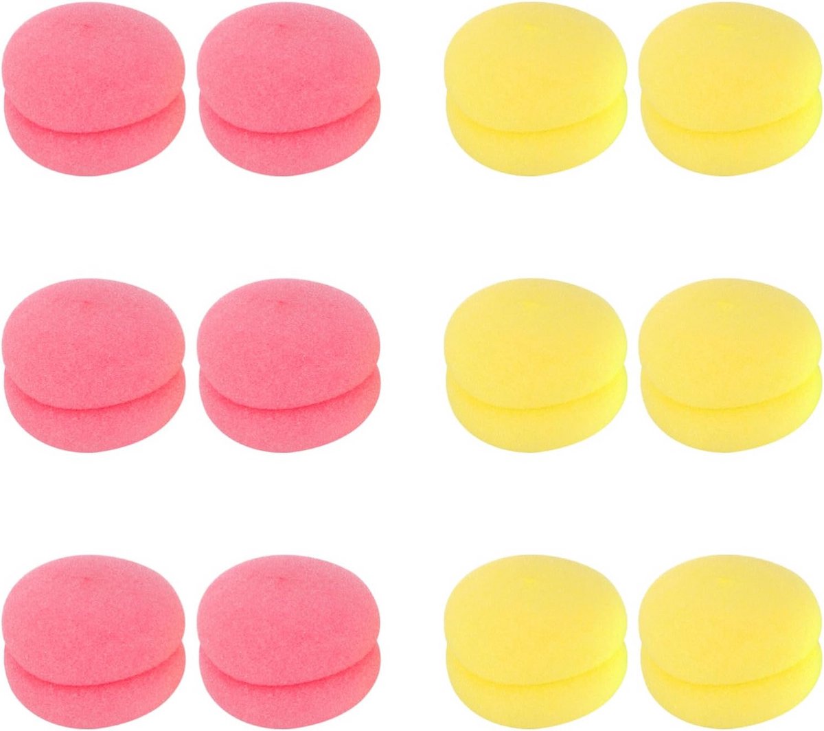 Zelf Vasthoudende Rollen voor Haarstyling - 12 Stuks Spons Krullers