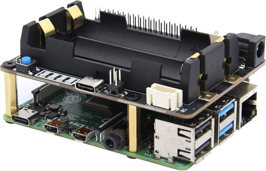 Voeding Raspberry Pi 4 Ononderbroken Voeding voor Raspberry Pi met Power Loss Detection, Auto ...