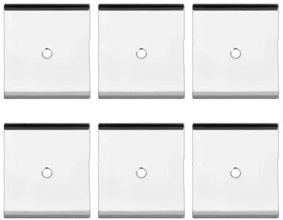 Metalen Kleefstrips voor Magnetische Onderkastverlichting - 6 Stuks